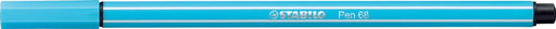 STABILO Pen 68 viltstift, azuurblauw 10 stuks, OfficeTown