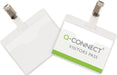 Q-CONNECT badge met clip 90 x 60 mm, doos van 25 stuks 80 stuks, OfficeTown