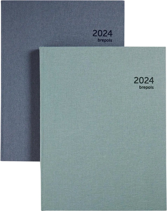 Brepols Optivision XL agenda, Nature, Franstalig, assorti, 2025 4 stuks, OfficeTown