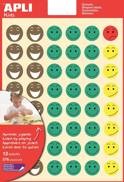 Beloningsstickers voor kinderen Happy Smile, blister met 576 stickers - OfficeTown