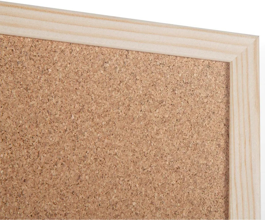 Bi - Office kurkbord met houten omlijsting, afmetingen 60 x 90 cm - OfficeTown