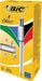 Bic 4 Kleuren Glans, balpen, 0,32mm, 4 traditionele inktkleuren, zilveren behuizing - OfficeTown