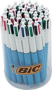 Bic 4 Kleuren Original, balpen, 0,32 mm, 4 klassieke inktkleuren, tubo van 36 stuks - OfficeTown