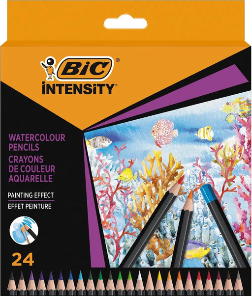 Bic aquarelpotlood Intensity, etui met 24 stuks - OfficeTown
