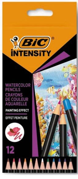 Bic aquarelpotlood Intensity, set van 12 potloden - OfficeTown