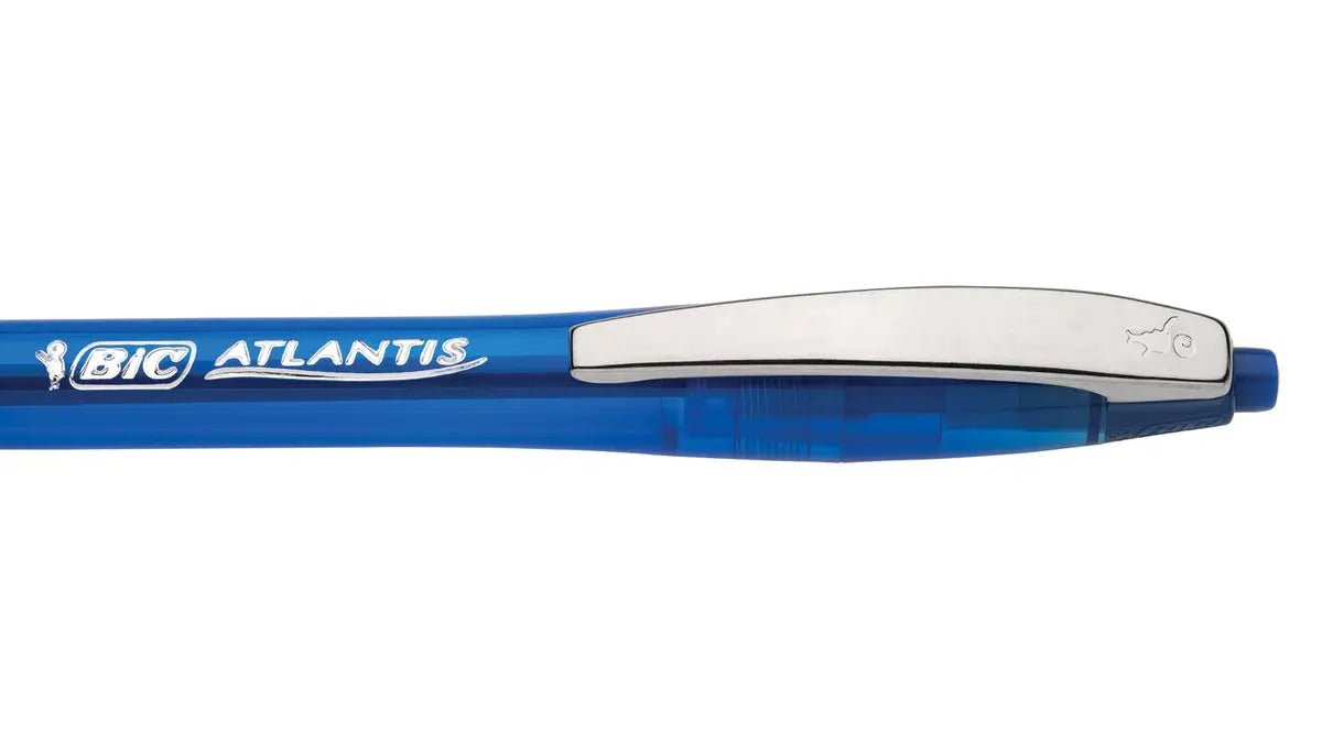 Bic Atlantis Soft balpen 1 mm, blauw, 12 stuks - OfficeTown