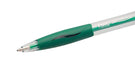Bic balpen Atlantis Classic in groen met rubberen grip - OfficeTown
