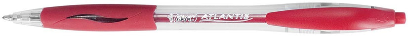 Bic balpen Atlantis Classic rood met rubberen grip - OfficeTown