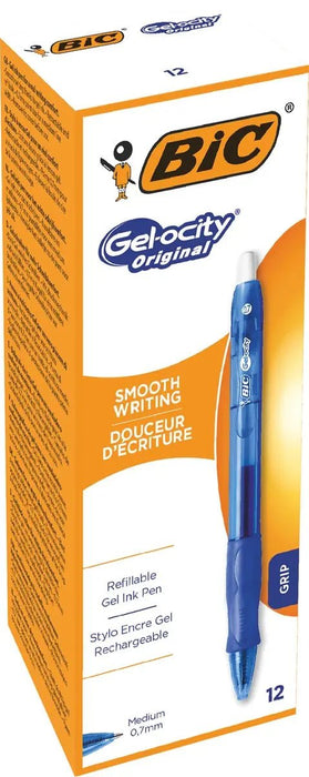Bic gelroller Gel - ocity, blauw 12 stuks - OfficeTown