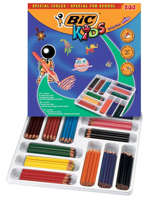Bic Kids kleurpotlood Ecolutions Evolution 144 potloden (classpack) - OfficeTown