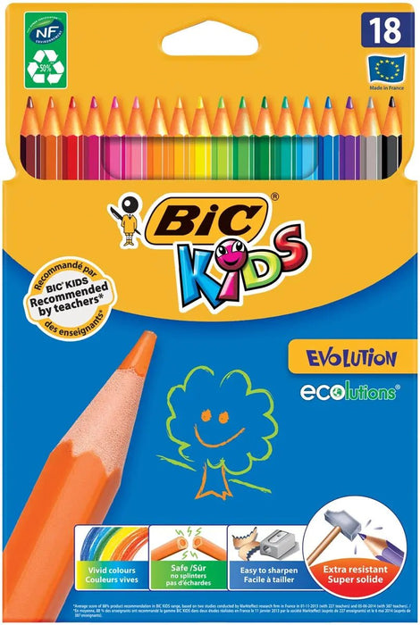 Bic Kids kleurpotlood Ecolutions Evolution, doos van 18 stuks - OfficeTown