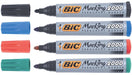 Bic permanente marker 2000 - 2300 blauw, 1,7 mm schrijfbreedte, ronde punt, 12 stuks - OfficeTown