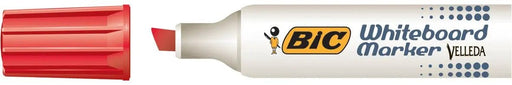 Bic whiteboardmarker Velleda 1781 rood met beitelvormige punt - OfficeTown