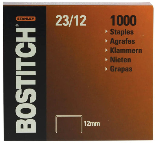 Bostitch nietjes 23 - 12 - 1M, 12 mm, verzinkt, voor B310HDS, 00540, HD - 23L17, HD - 12F - OfficeTown