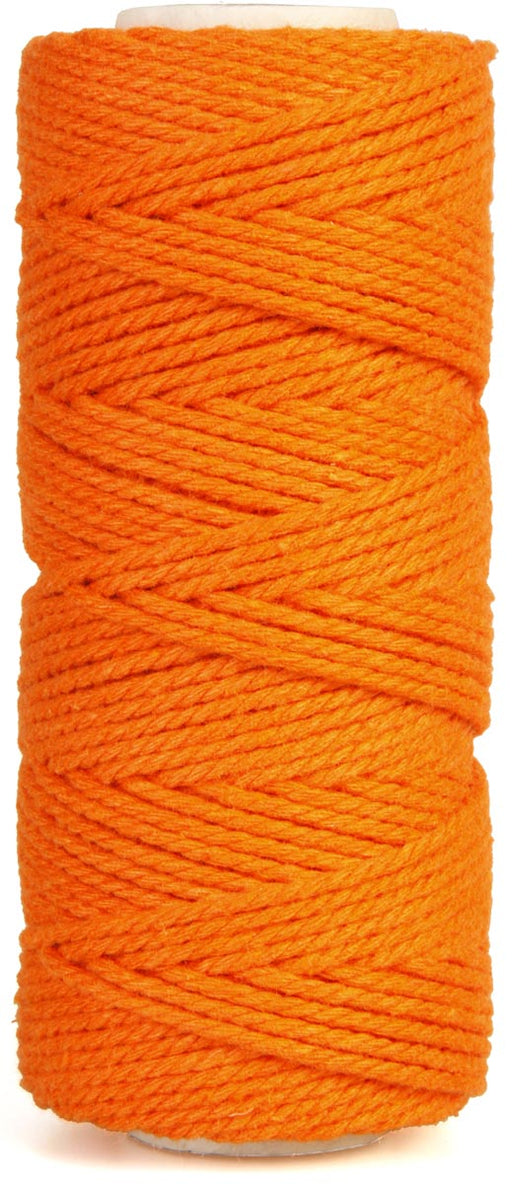 Bouhon macramétouw 200 g, ca.130 m, dikte: 2 mm, oranje - OfficeTown