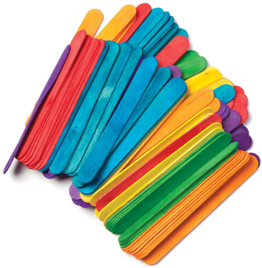 Bouhon roerstaafje ft 15 x 1,8 cm, assortiment van 100 stuks met gekleurde grepen - OfficeTown