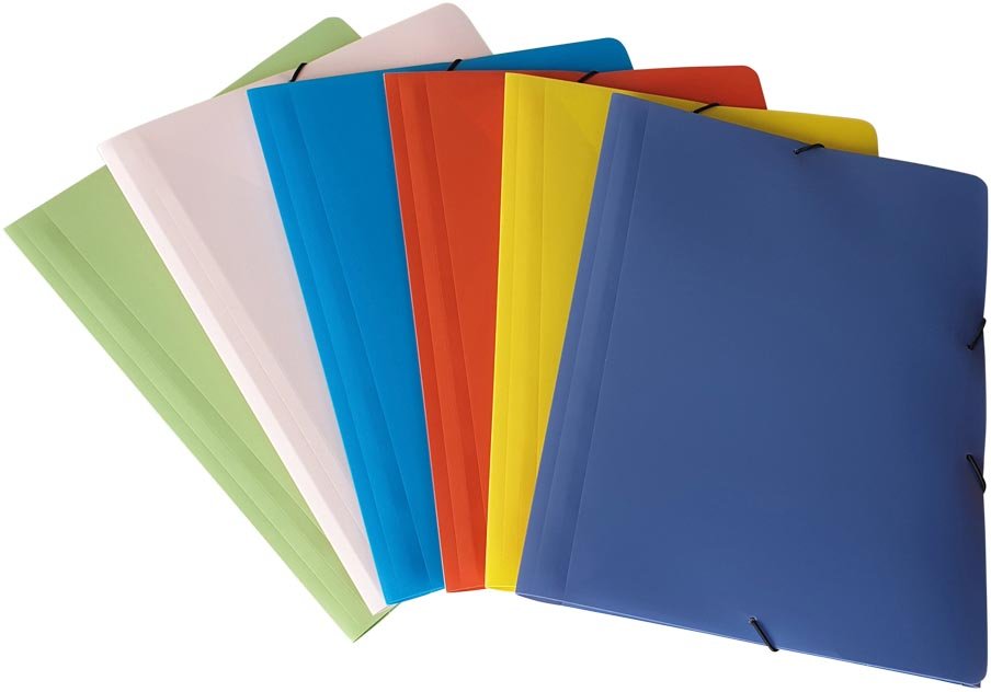 Bronyl Sorbet elastomap ft A5, uit PP, assorti met 3 kleppen en elastosluiting - OfficeTown