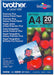 BROTHER glanzend fotopapier, A4 - formaat, 260 g, verpakking van 20 vellen - OfficeTown