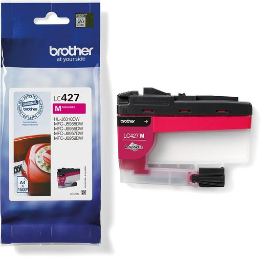 Brother inktcartridge, 1.500 pagina's, OEM LC - 427M, magenta - OfficeTown