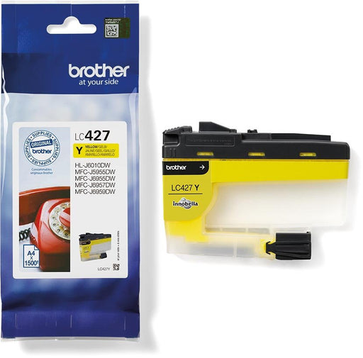 Brother inktcartridge, 1.500 pagina's, OEM LC - 427Y, geel - OfficeTown