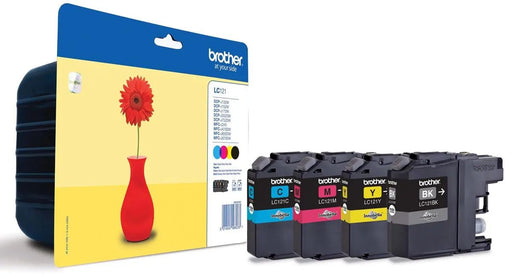Brother inktcartridge, 300 pagina's, OEM LC - 121VALBP, 4 kleuren - OfficeTown