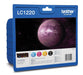 Brother inktcartridge, 300 pagina's, OEM LC - 1220VALBP, 4 kleuren met Printmogelijkheid voor MFC - J 825 DW, MFC - J 430 W, MFC - J 625 DW, DCP - J 725 DW, DCP - J 925 DW, MFC - J 835 DW, DCP - J 525 W - OfficeTown