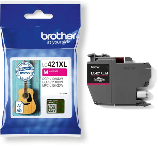 Brother inktcartridge, 500 pagina's, OEM LC - 421XLM, magenta - Geschikt voor DCP - J105DW, DCP - J1140DW, MFC - J1010DW - OfficeTown