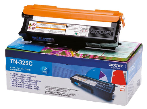 Brother toner, 3.500 pagina's, OEM TN - 325C, cyaan - OfficeTown