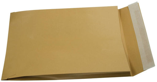 Bruine Kraft Enveloppen met Balg ft 229 x 324 x 35 mm, Stripsluiting, Doos van 250 stuks - OfficeTown
