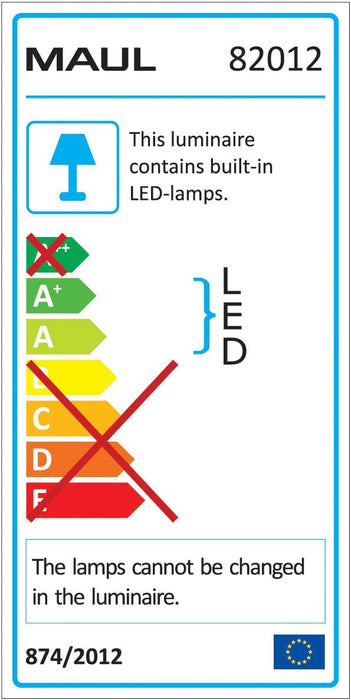 Bureaulamp met LED Puck op voet, in hoogte verstelbaar, daglicht wit licht, zwart - OfficeTown