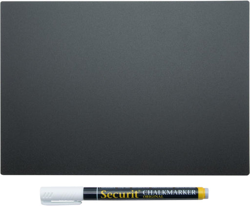Securit krijtbord tags A5, dubbelzijdig, zwart, blister van 5 stuks 5 stuks, OfficeTown