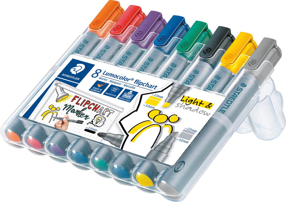 Staedtler merkstift Lumocolor Flipchart 8 stuks