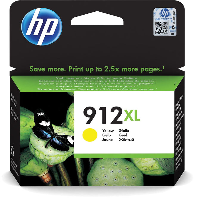 HP inktcartridge 912XL, 825 pagina's, OEM 3YL83AE#BGX, geel