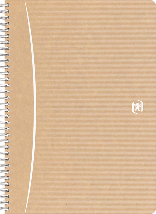 Oxford Touareg spiraalschrift, 180 bladzijden, ft A4, geruit 5 mm, wit 5 stuks