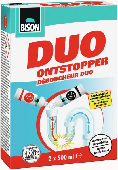 Bison Duo ontstopper, doos van 2 X 500 ml 6 stuks, OfficeTown