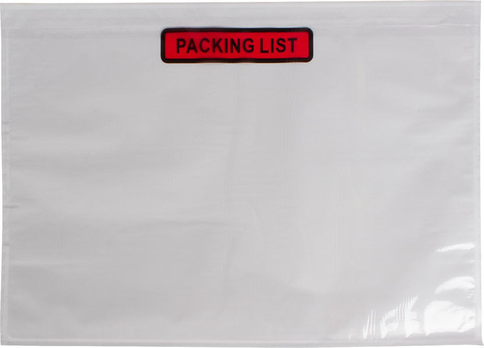 Paklijstenvelop Dokulops C4, ft 322 x 225 mm, doos van 500 stuks, tekst: packing list