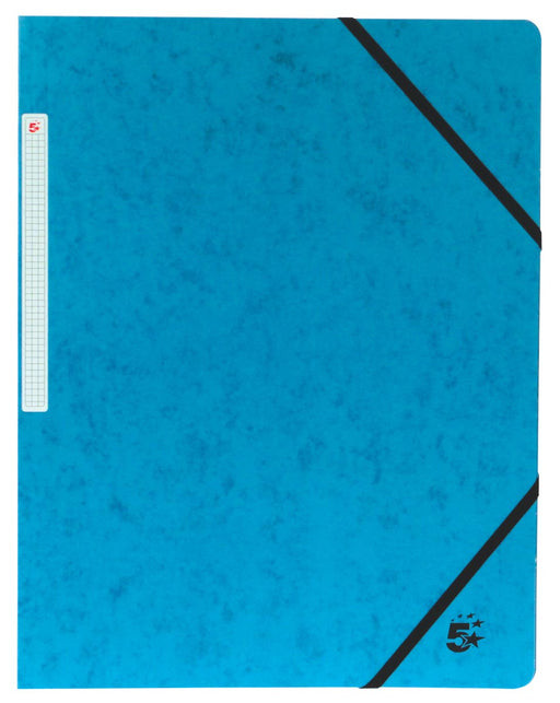 Pergamy elastomap, ft A4 (24x32 cm), uit karton, met elastieken zonder kleppen, pak van 10 stuks, donkerb 5 stuks, OfficeTown