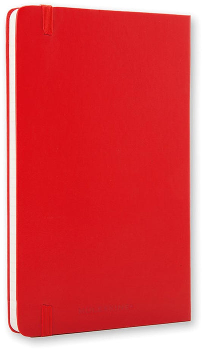 Moleskine notitieboek, ft 9 x 14 cm, gelijnd, harde cover, 192 blad, rood