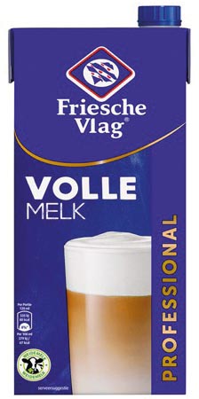 Friesche Vlag Langlekker melk, pak van 1 liter, volle melk 12 stuks, OfficeTown