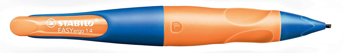 STABILO EASYergo vulpotlood, 1,4 mm, voor linkshandigen, blister van 1 stuk, marine en oranje