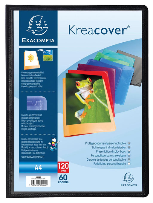 Kreacover Exacompta showalbum A4                         60 tassen 8 stuks, OfficeTown