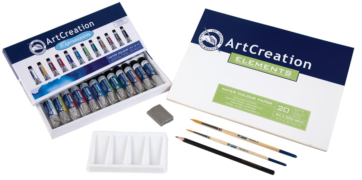 Talens Art Creation aquarelverf combiset met 12 tubes van 12 ml