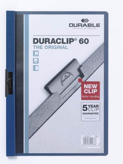 Durable Klemmap Duraclip Original 60 donkerblauw 25 stuks, OfficeTown