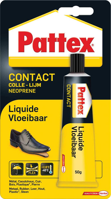 Pattex contactlijm Vloeibaar, tube van 50 g, op blister