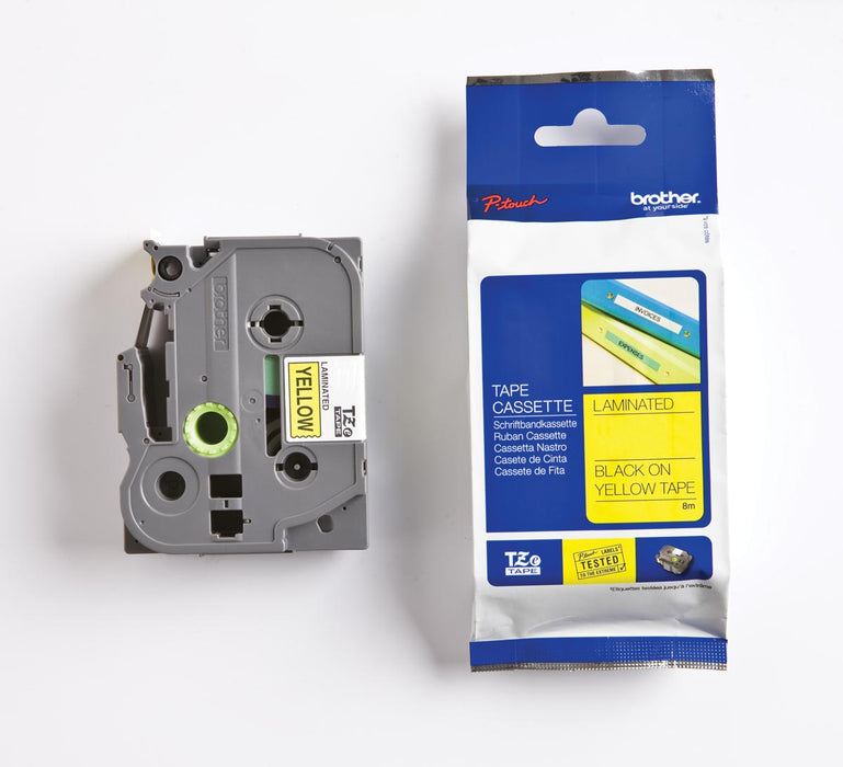 Brother TZe-tape voor P-Touch 36 mm, zwart op geel