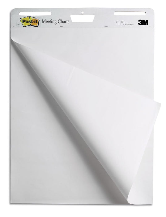 Post-it bijeenkomstvel, 63,5 x 77,5 cm, blanco, 30 vellen, 2 blokken