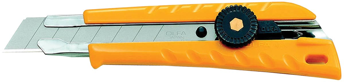 Olfa snijmes L-1, 18 mm met antiblokkeersysteem