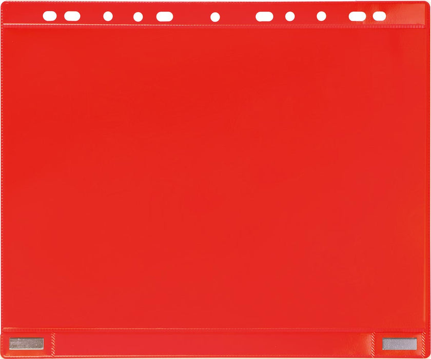 Geperforeerde showtas van Tarifold, dubbelzijdig magnetisch, rood, 5 stuks per verpakking