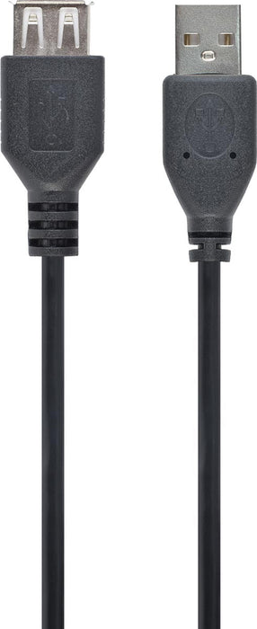 Cablexpert Premium USB Verlengkabel, 1,8 m - Zwart met Vergulde Contacten - OfficeTown