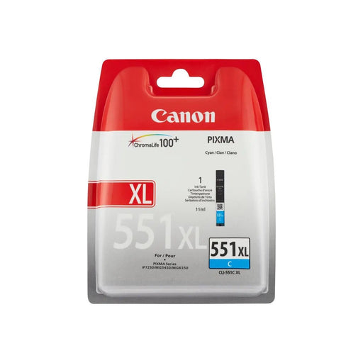 Canon inktcartridge CLI - 551C - XL, 695 pagina's, OEM 6444B001, cyaan - OfficeTown